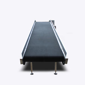 Customized Inclined Belt Conveyor With Black Anti-slip PVC Belt